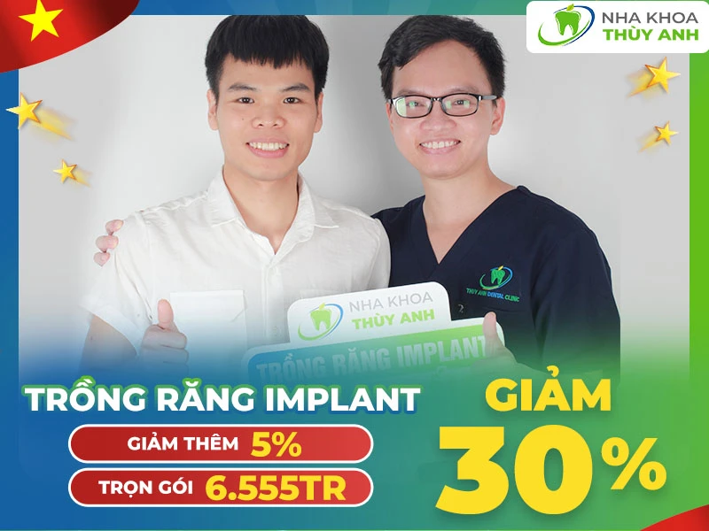 Trồng răng implant ăn ngon nhai khỏe giảm tới 30%