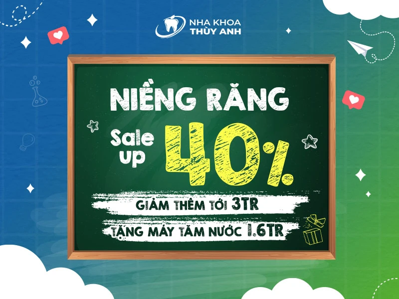 NIỀNG RĂNG ƯU ĐÃI TỚI 40% PHÍ ĐIỀU TRỊ