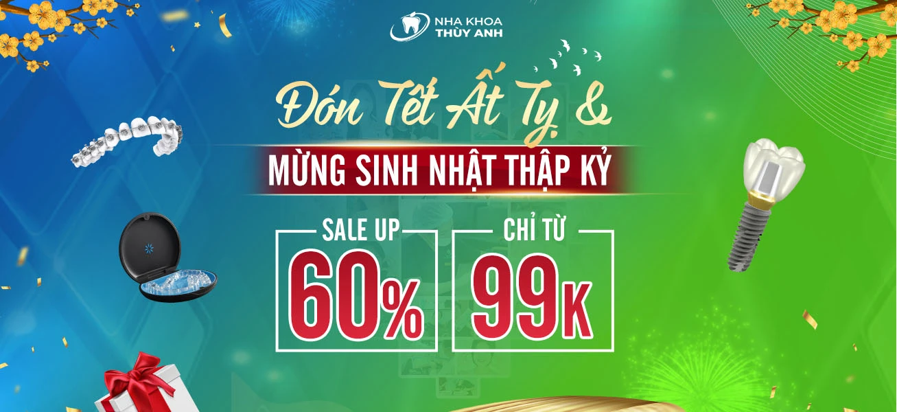 SALE UP 60% ĐÓN TẾT ẤT TỴ VÀ MỪNG SINH NHẬT THẬP KỶ