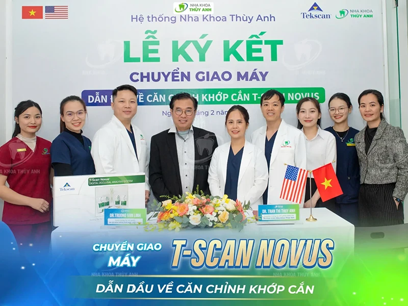Chuyển giao máy T-scan Novus dẫn đầu về căn chỉnh khớp cắn tại nha khoa Thùy Anh